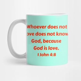 Bible Verse 1 John 4:8 Mug